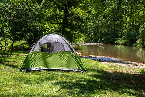 Campsite at Springmaid Mountain